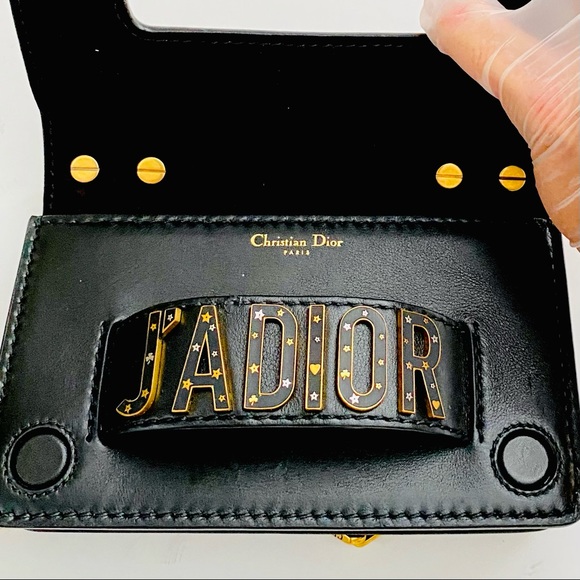 DIOR Leather Studded J'Adior Crossbody Bag / Clutch - Picture 9 of 9